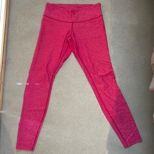 Bright pink Lululemon leggings